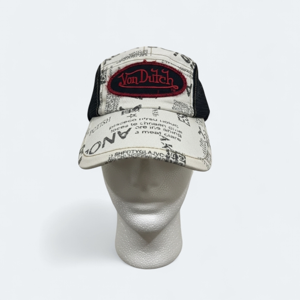 *RARE FIND* Vintage Overprint Von Dutch Camp Hat